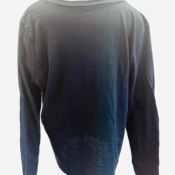 NWT SO GOODS FOR LIFE Juniors Long Sleeve Pullover V-Neck Black Shirt Size XXL - Picture 6 of 10